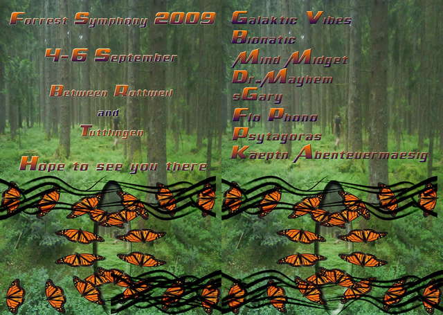 Party Flyer ForestSymphony2009 3Days Full Weekend!!! 4 Sep '09, 20:00