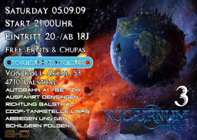 Party Flyer Nocturnum III 5 Sep '09, 21:00