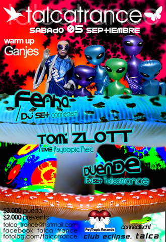 Party Flyer TALCATRANCE XI 5 Sep '09, 23:00