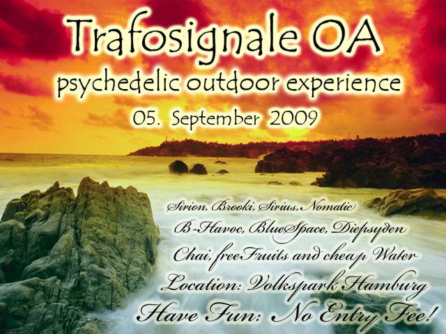Party Flyer TRAFOSIGNALE OA 5 Sep '09, 15:00