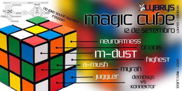 Party Flyer Magic Cube (SABADO NO XLYBRYS) 12 Sep '09, 23:30