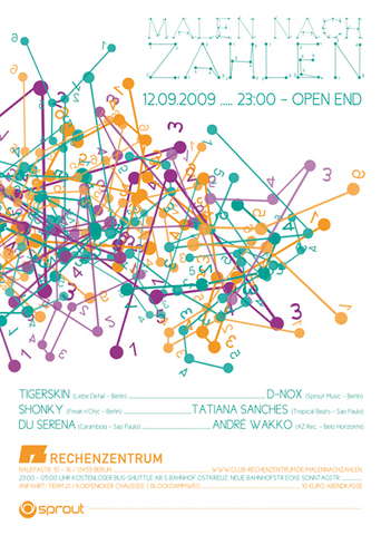 Party Flyer *Malen nach Zahlen* 12 Sep '09, 23:00