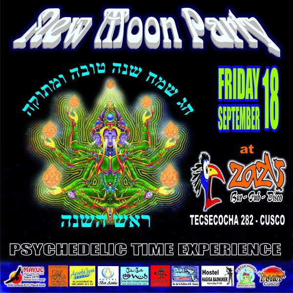 Party Flyer New Moon Party 18 Sep '09, 22:00