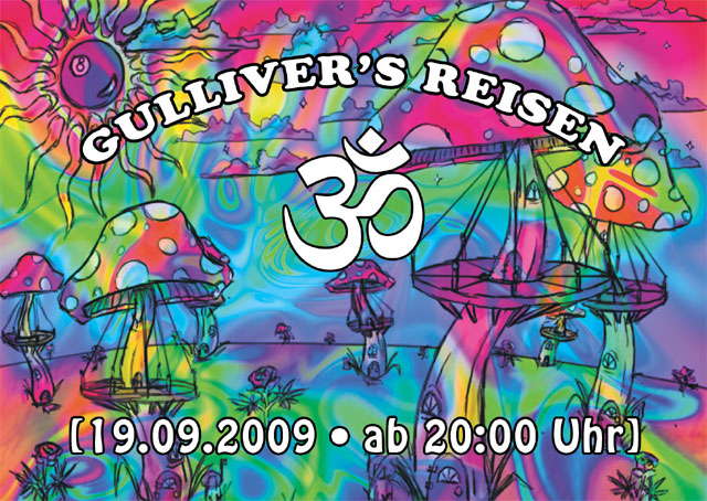 Party Flyer GULLIVERS REISEN Abschieds Party 19 Sep '09, 20:00