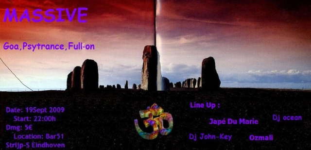 Party Flyer MASSIVE 18 Sep '09, 22:00