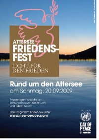 Party Flyer Attersee Friedensfest 20 Sep '09, 17:00