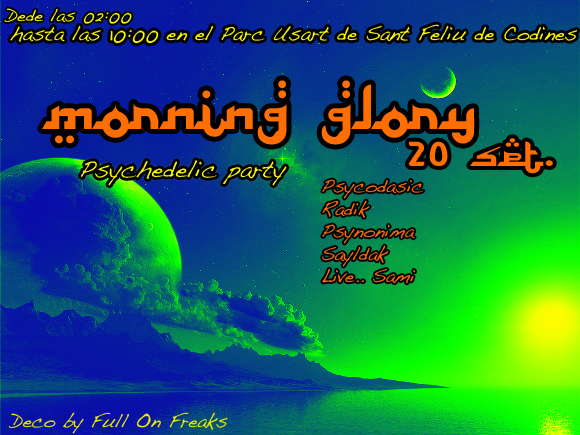Party Flyer _____MoRniNg GloRy_____ 19 Sep '09, 23:30