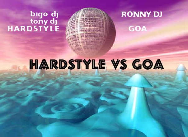 Party Flyer goa vs hardstyle night 25 Sep '09, 22:00