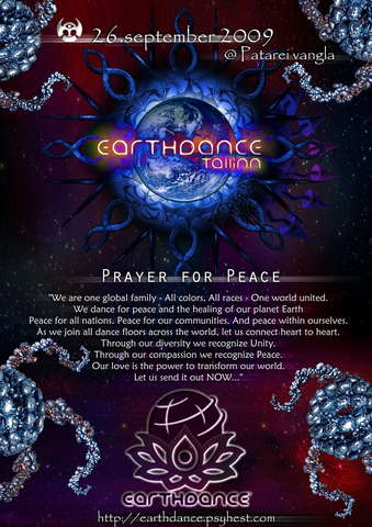 Party Flyer Earthdance Tallinn 26 Sep '09, 16:00