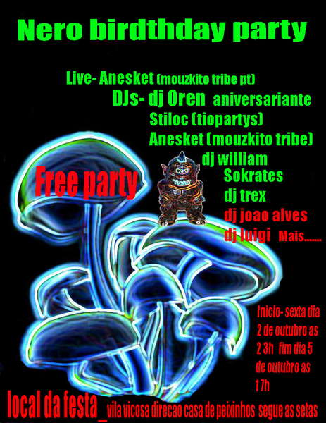 Party Flyer NERO BIRTHDAY PARTY 2 Oct '09, 23:30