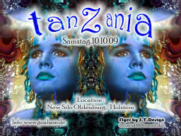 Party Flyer TanZania-wer feiern kann,kann auch spenden 10 Oct '09, 22:00