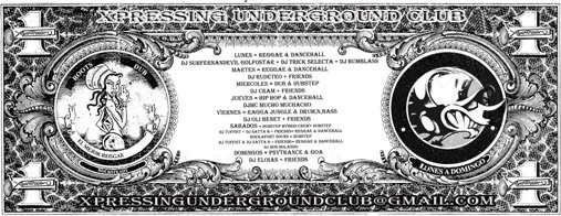 Party Flyer PSYSOLUBLE SUBSTRANCE PARTY 11 Oct '09, 22:00