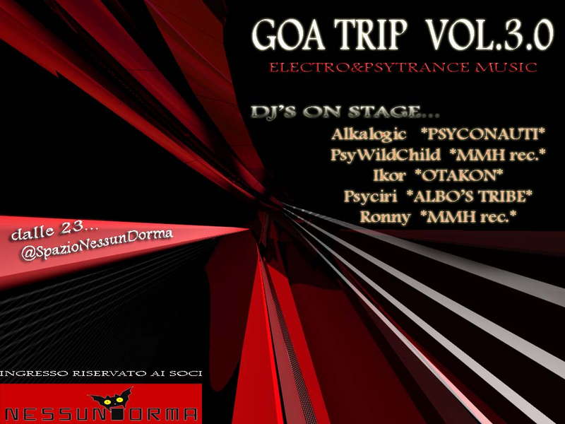 Party Flyer GOA TRIP act.3.0 23 Oct '09, 22:00