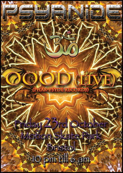 Party Flyer Psyanide OOOD Live 23 Oct '09, 22:00