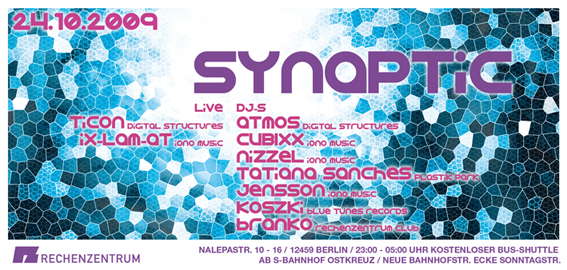 Party Flyer SYNAPTIC 2009 24 Oct '09, 23:00