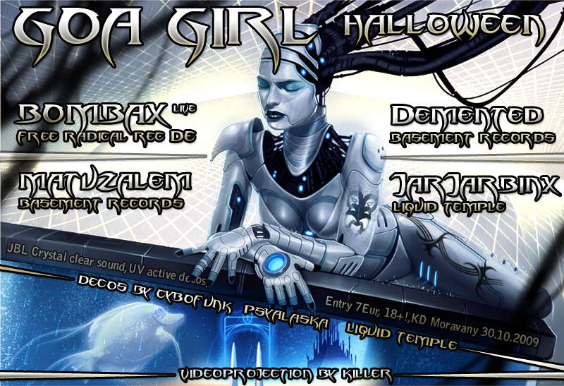 Party Flyer Goa Girl 6 - Halloween 30 Oct '09, 21:00