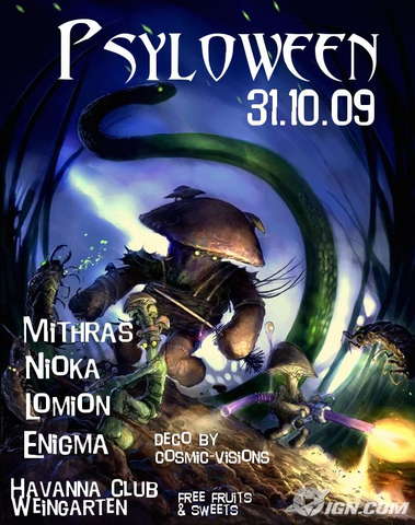 Party Flyer ***Psyloween*** 31 Oct '09, 22:00