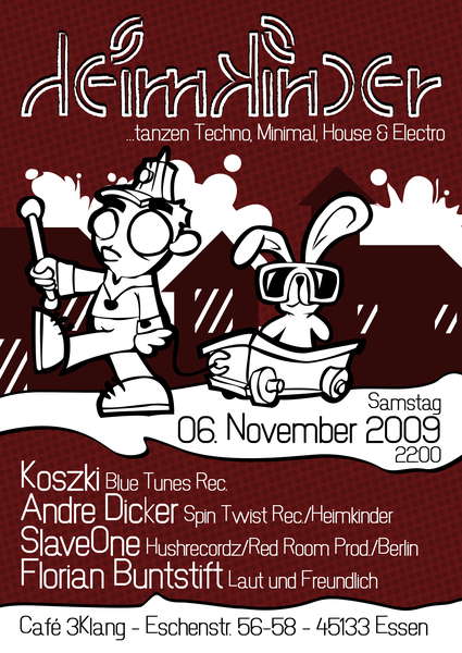 Party Flyer Heimkinder 6 Nov '09, 22:00