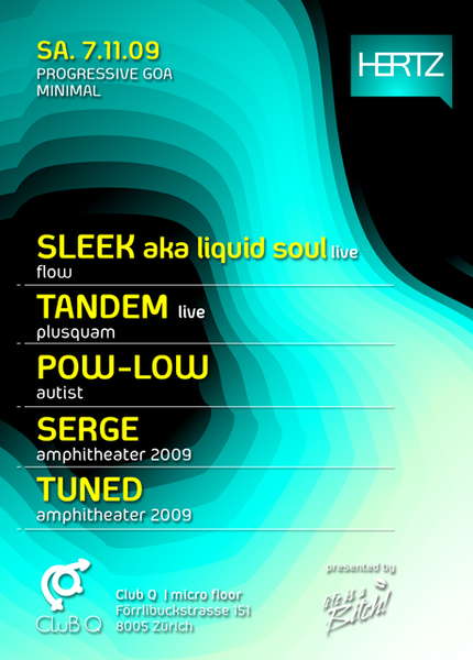Party Flyer SLEEK aka LIQUID SOUL live ... 7 Nov '09, 23:00