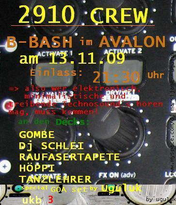 Party Flyer 2910 Crew 13 Nov '09, 22:00