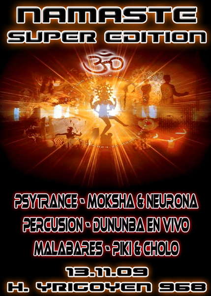 Party Flyer Namaste Super Edition 13 Nov '09, 23:30
