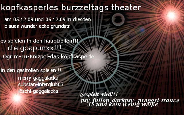 kopfkasperles burzzeltags theater · 5 Dec '09, 15:00