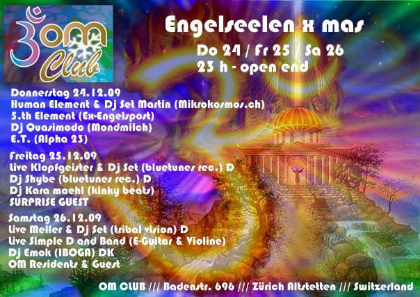 OM - CLUB X -MAS '' Engelseelentreffen '' · 26 Dec 09, 23:00