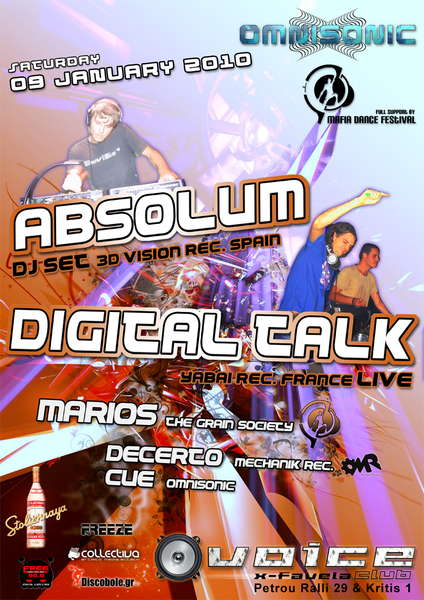 ABSOLUM/CHRISTOF - DIGITAL TALK 9/1/2010 @ VOICE (Ex Favela) · 9 Jan '10, 22:00