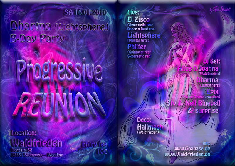 Waldfrieden - Progressive Reunion - Dharmas B-Day Party · 16 Jan '10, 23:00