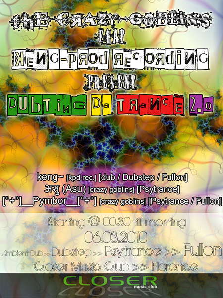 Dubting Da Trance 6 Mar '10, 23:30