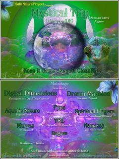 Party Flyer Safe Nature Project presents "Mystical Trip" 6 Mar '10, 23:00