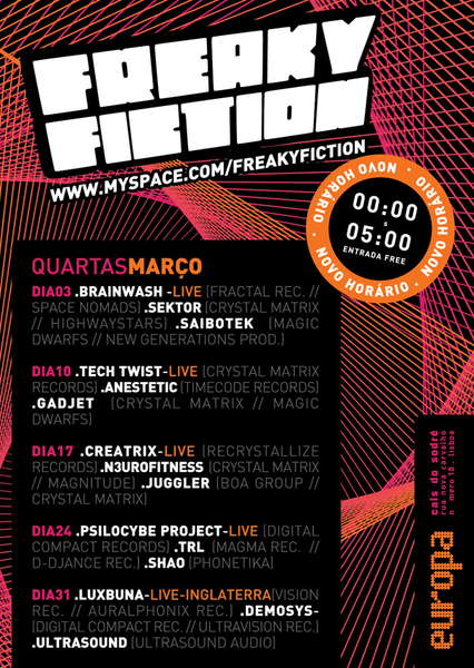 Freaky Fiction @ Europa · 24 Mar 10, 23:30