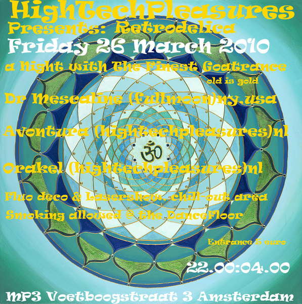 HighTechPleasures presents : Retrodelica · 26 Mar 10, 22:00