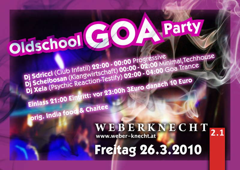 Oldschool Goa Party · 26 Mar 10, 20:00
