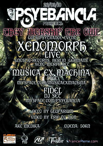 Trip To Psyebancia presents XENOMORPH Live · 26 Mar 10, 22:00