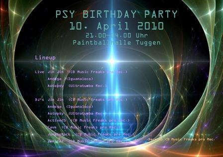 Psy Birthday Party 10 Apr '10, 21:00