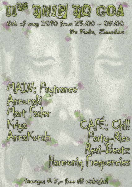 Party Flyer 11th trip to GOA 8 May '10, 23:00