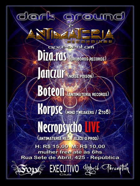Party Flyer Rebirth vs Antimateria 16 May '10, 05:00