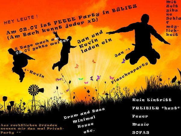 Party Flyer Partysession in Bülitz 2 Jul '10, 20:00