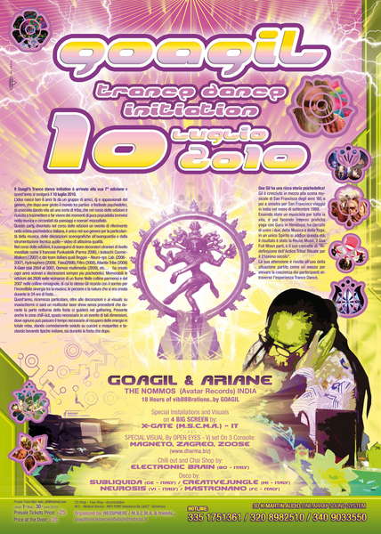 .....::::: GOAGIL TRANCE DANCE INITIATION 2010 :::::..... · 10 Jul 10, 20:00