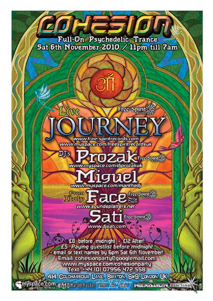 Cohesion With Journey Live +Special Guest From Italy DJ Face · 6 Nov '10, 23:00