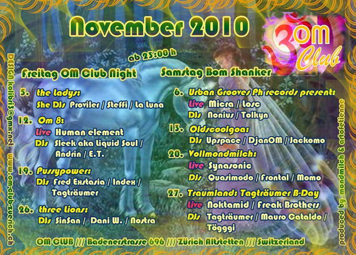 Urban Groves @ om club · 6 Nov '10, 23:00