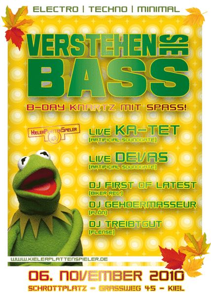 Verstehen Sie Bass !? · 6 Nov '10, 23:00