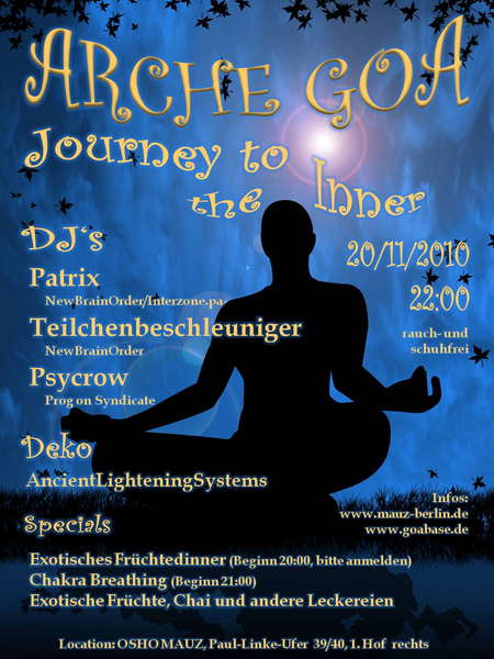 Arche Goa - Journey to the Inner 20 Nov '10, 21:00