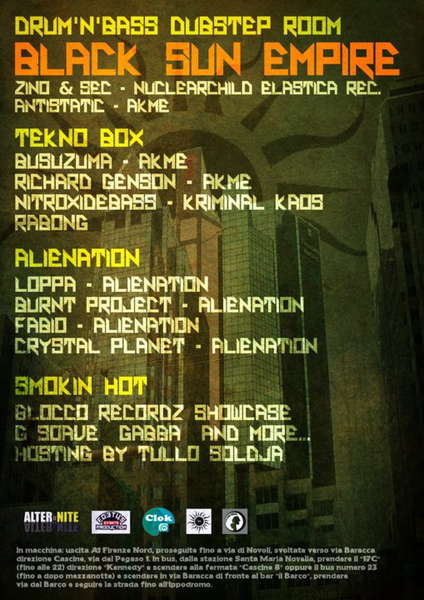 Goabase Netiquette Rules Alienation Psytrance Italy Friends Black Sun Empire Live 11 Feb 2011 Firenze Italy Goabase ॐ Parties And People