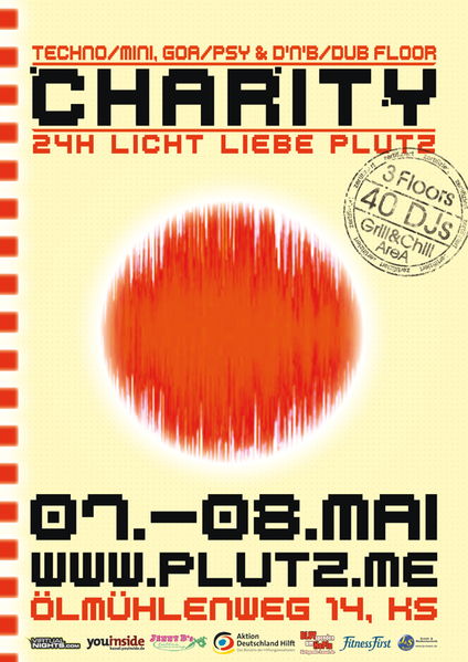 Party Flyer CHARITY LICHT-LIEBE-PLUTZ (24 H FOR JAPAN) 7 May '11, 23:00