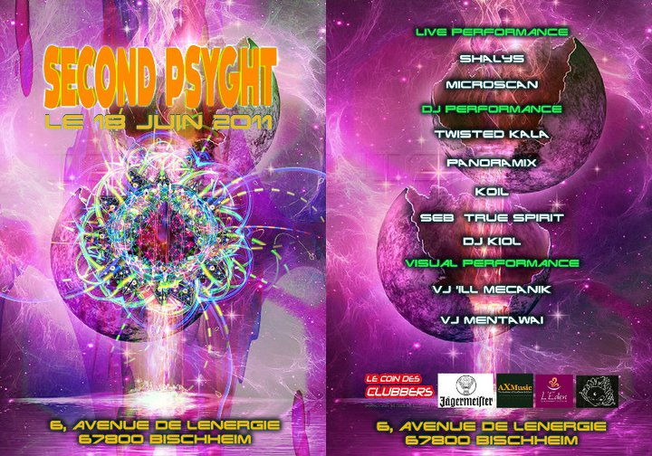 Party Flyer Second Psyght 18 Jun '11, 22:00
