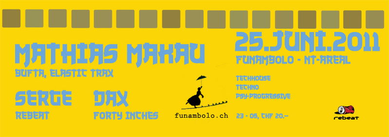 Party Flyer FUNAMBOLO REBEATED 25 Jun '11, 23:00