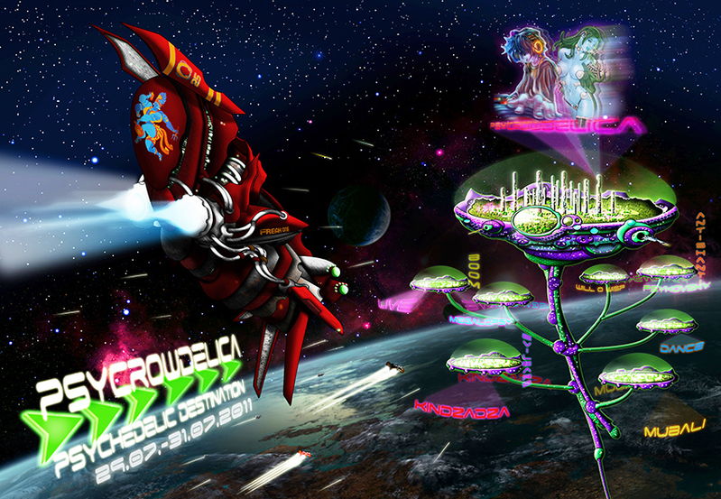 PsyCrowDelica --- Psychedelic Destination 29 Jul '11, 08:00