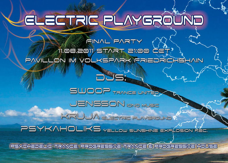 Party Flyer Electric Playground (Final) 11 Aug '11, 21:00